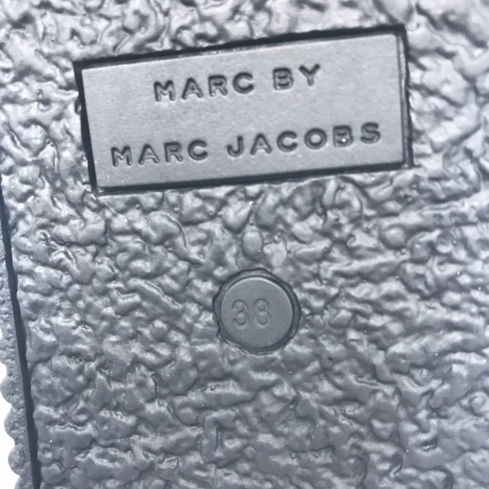 Marc by Marc Jacobs Black Leather Ankle Boots with Silver Studs - Picture 8 of 8